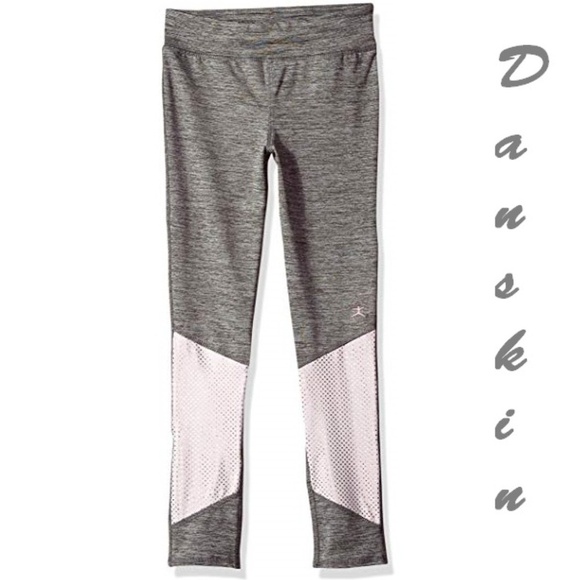 Danskin Big Girl Rose Gold Melange Leggings, XL - Picture 1 of 5